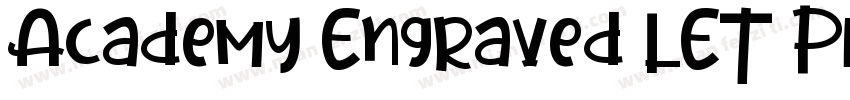 Academy Engraved LET Plain:l.O字体转换